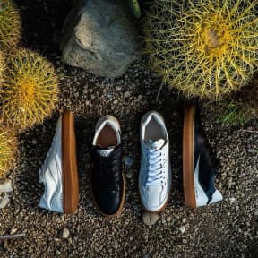 black and white sneakers